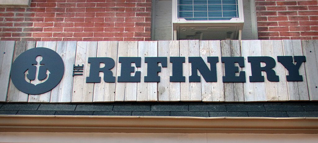 Storefront Sign - The Refinery Hair Studio West Chester PA