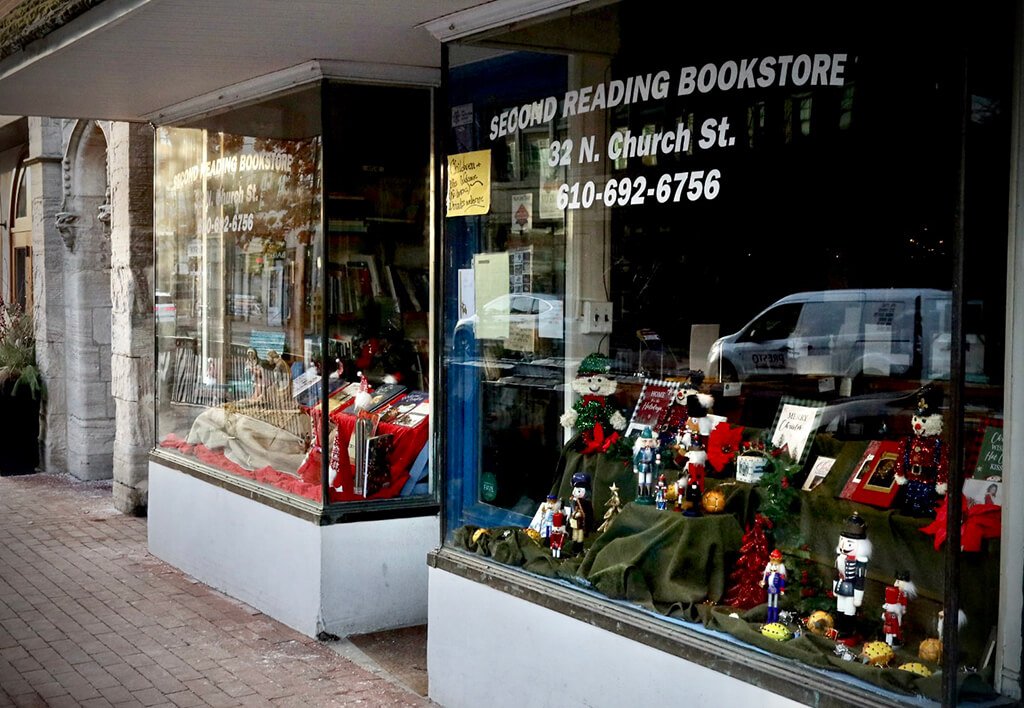 Used Bookstores West Chester PA - Storefront Image of Second Reading Bookstore on Church St in West Chester PA