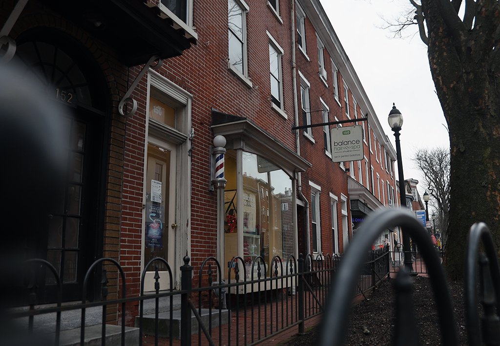 West Chester PA Staycation - Balance Hair Spa Storefront on Gay St in West Chester