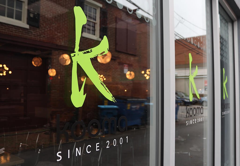 Sushi in West Chester PA | Kooma in West Chester Front Window Display