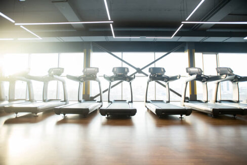 Fitness Studio West Chester | Row of Treadmills